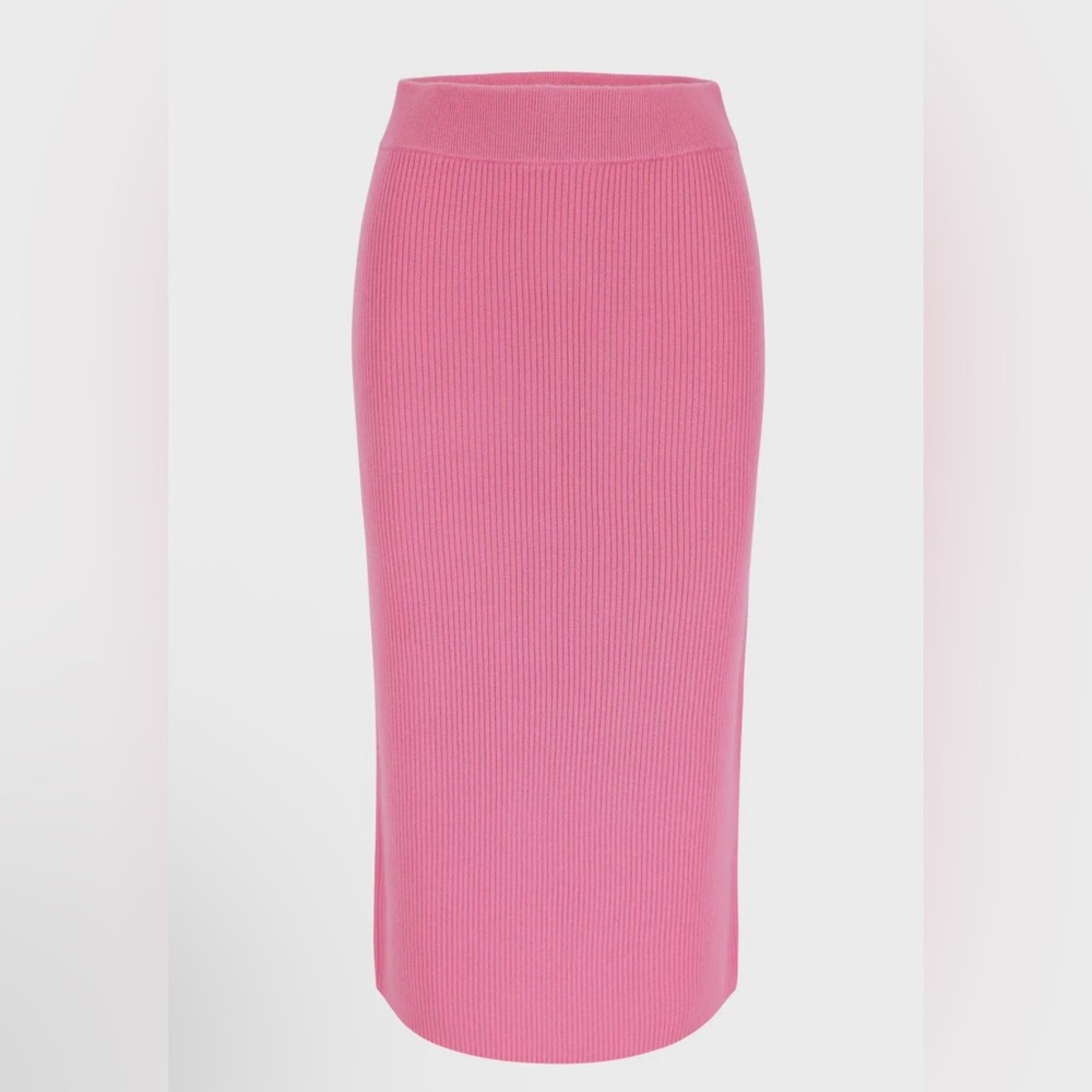 Mr.Mittens hot pink ribbed wool skirt size M/L